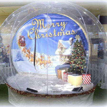 Giant Snow Globe Photo Booth